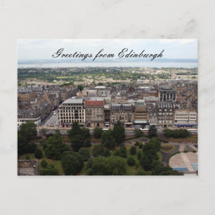 edinburgh city greetings postcard