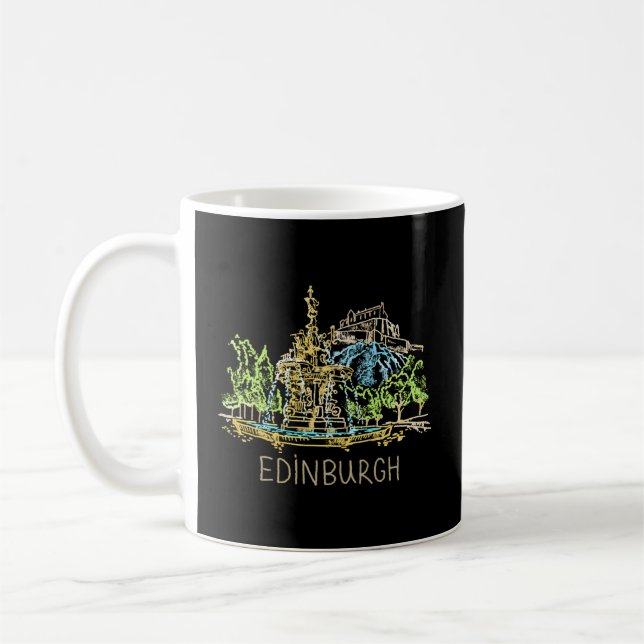 Edinburgh City Scotland Uk For Coffee Mug (Left)