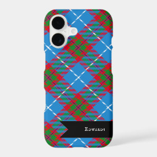 Edinburgh City Tartan Plaid Blue Red Purple