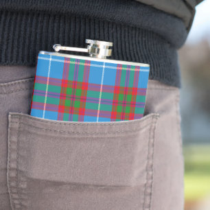 Edinburgh City Tartan Plaid Pattern Hip Flask