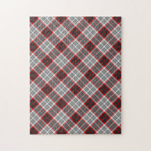 Edinburgh City Tartan Plaid Pattern Jigsaw Puzzle