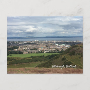 Edinburgh City View From Arthur's Seat Postcard