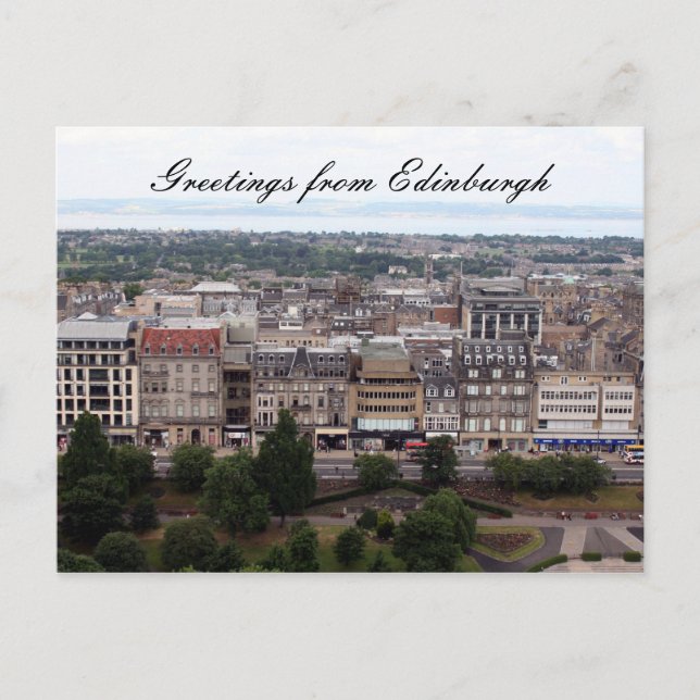 edinburgh cityscape postcard (Front)