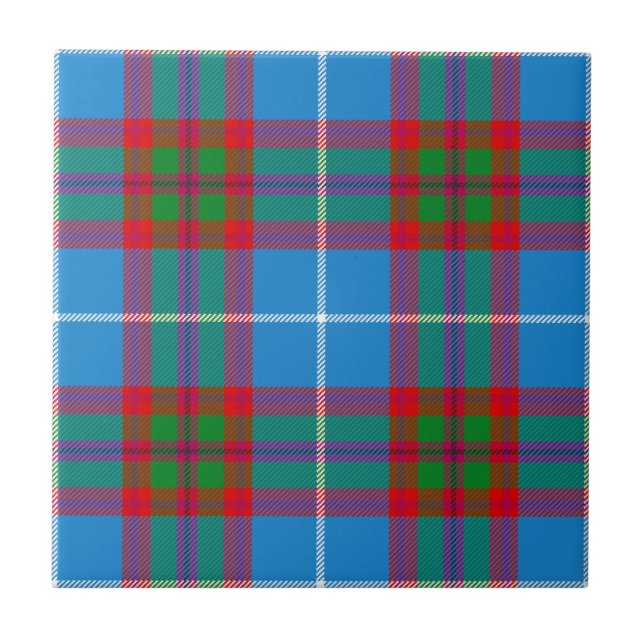 Edinburgh Clan Hunting Tartan Plaid Tile (Front)