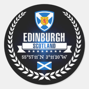 Edinburgh Classic Round Sticker