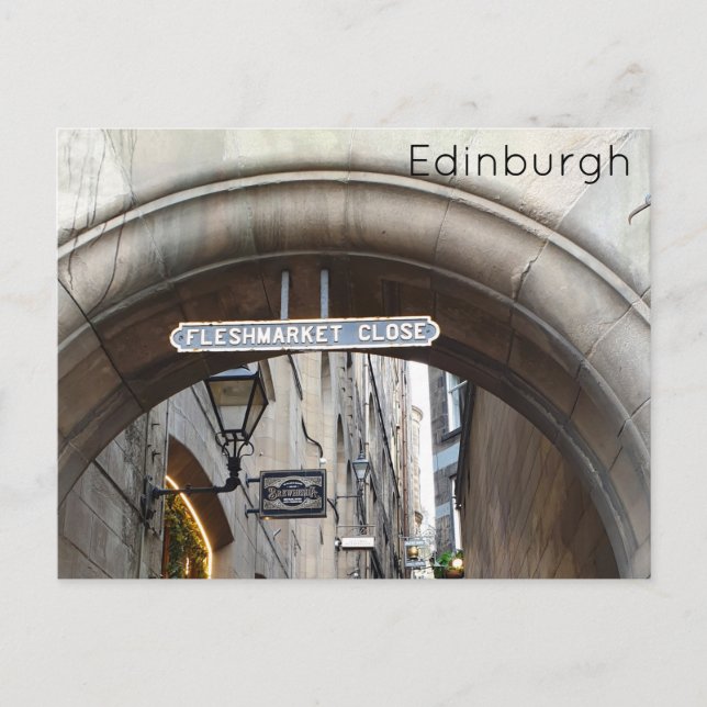 Edinburgh - Fleshmarket Close Postcard (Front)