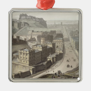 Edinburgh, from Calton Hill, from 'A Voyage Around Metal Tree Decoration