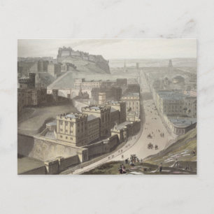 Edinburgh, from Calton Hill, from 'A Voyage Around Postcard