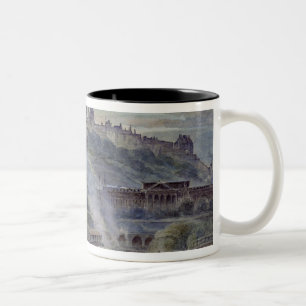Edinburgh from near St. Anthony's Chapel Two-Tone Coffee Mug