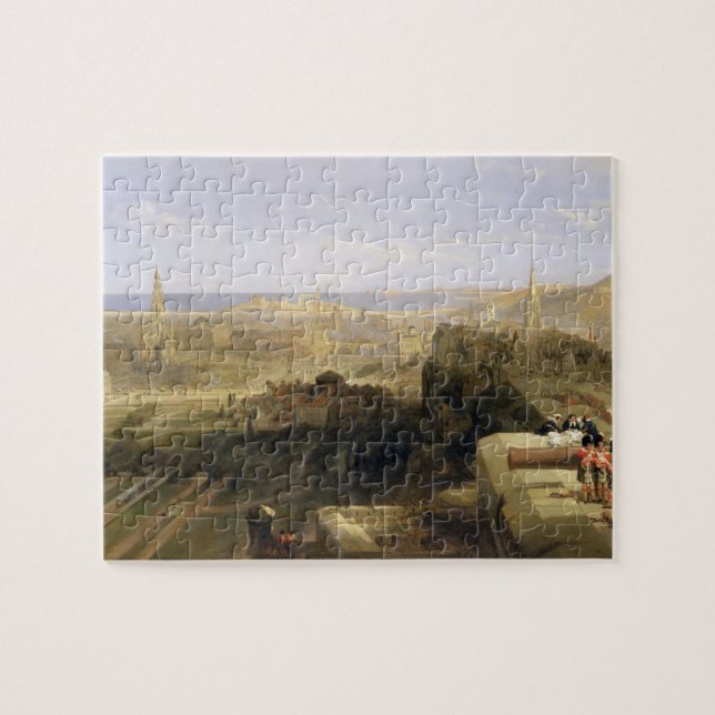 Edinburgh from the Castle, 1847 (oil on canvas) Jigsaw Puzzle (Horizontal)