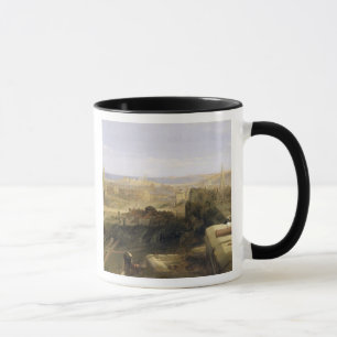 Edinburgh from the Castle, 1847 (oil on canvas) Mug