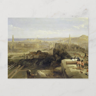 Edinburgh from the Castle 1847 Postcard