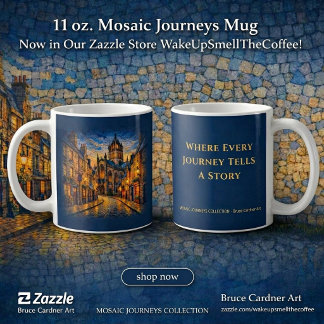 Edinburgh Gothic Mosaic Street Scottish Cathedral Coffee Mug