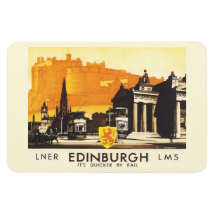 Edinburgh LNER Fine Vintage Travel Poster Magnet