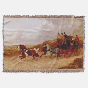 Edinburgh London Royal Mail John Frederick Herring Throw Blanket