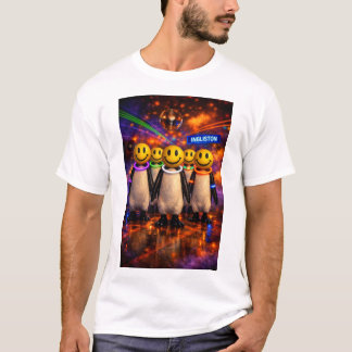 Edinburgh Raver Gift Penguin Parade Funny Scottish T-Shirt