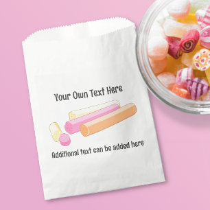 Edinburgh Rock - Sweet Scottish Candy - own text Favour Bags
