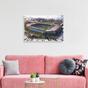 Edinburgh Rugby Stadium with Scotland Flag Canvas Print