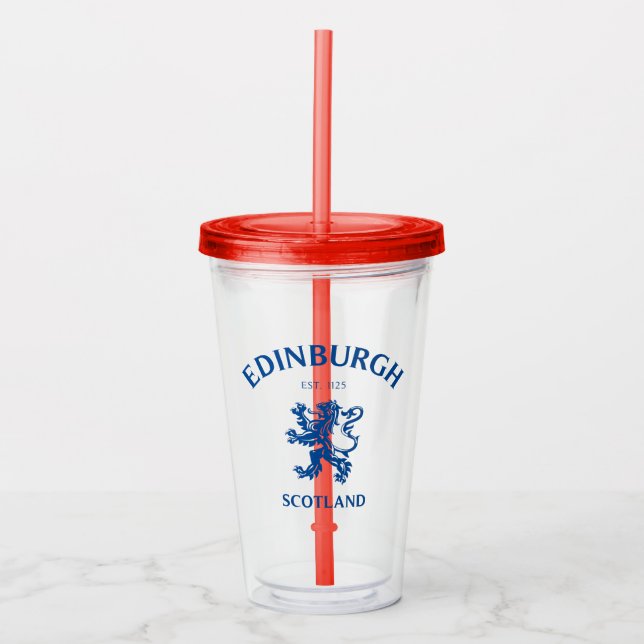 EDINBURGH Scotland Acrylic Tumbler (Front)
