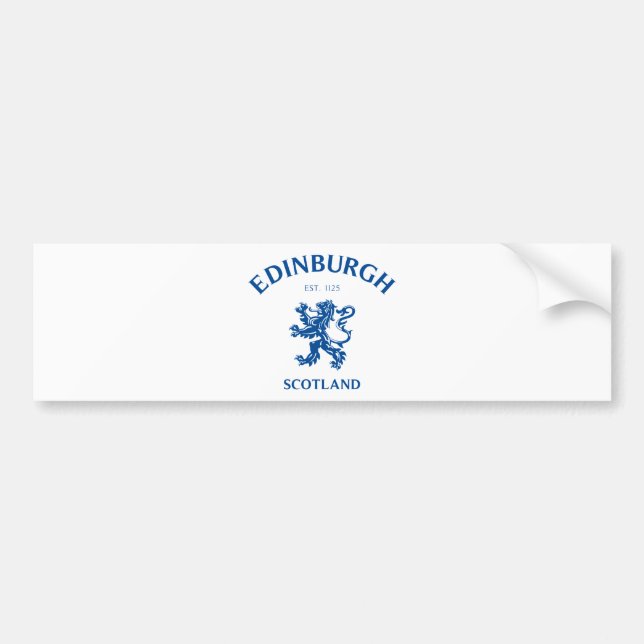 EDINBURGH Scotland Bumper Sticker (Front)