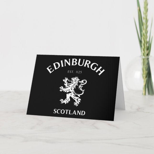 EDINBURGH Scotland Card (Front)