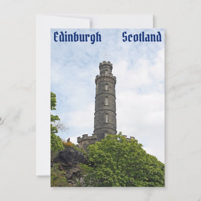 Edinburgh, Scotland card (Front)
