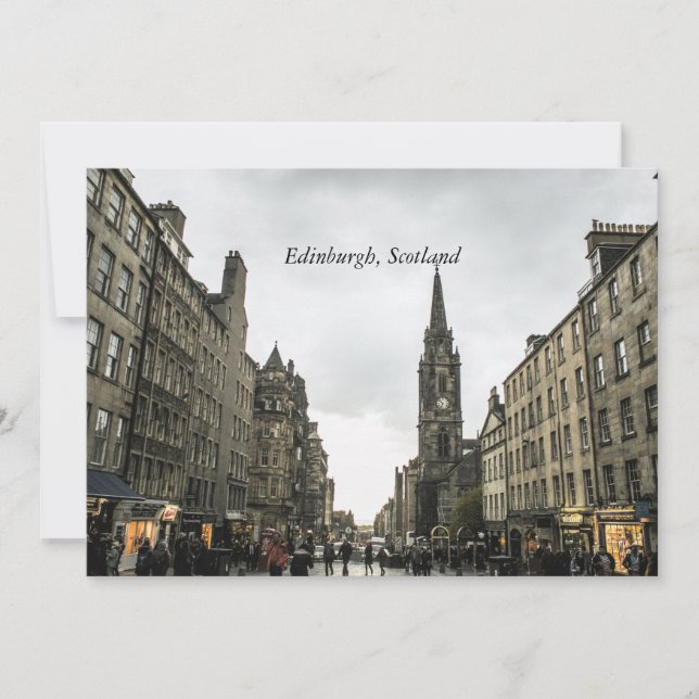 Edinburgh, Scotland cityscape Card (Front)