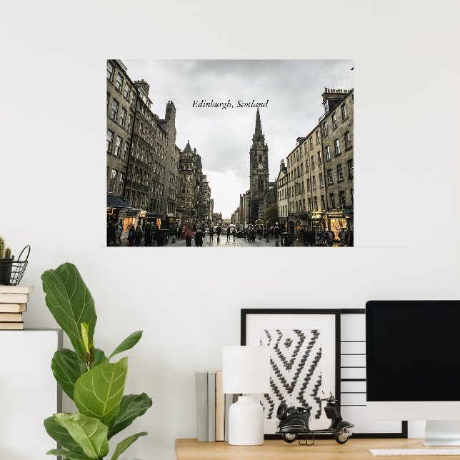Edinburgh, Scotland cityscape Poster (Home Office)