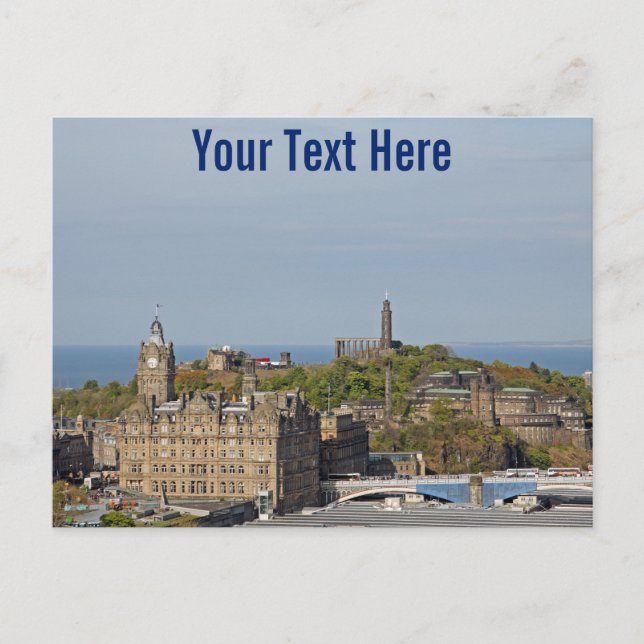 Edinburgh, Scotland customisable Postcard (Front)