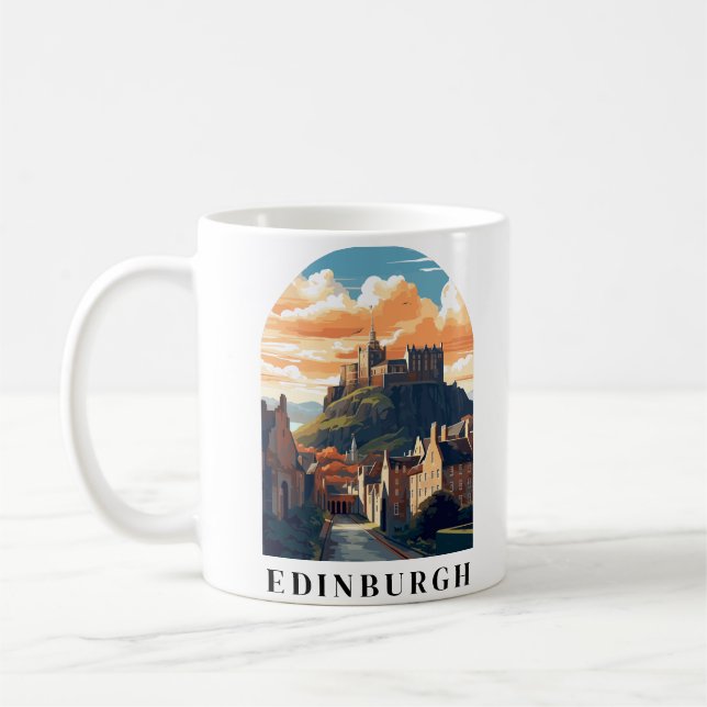 Edinburgh, Scotland Edinburgh Castle Coffee Mug (Left)
