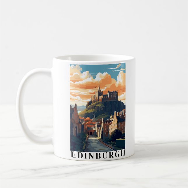 Edinburgh, Scotland Edinburgh Castle Coffee Mug (Left)