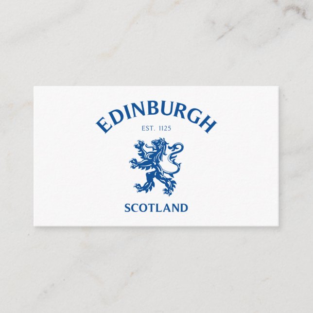 EDINBURGH Scotland Enclosure Card (Front)