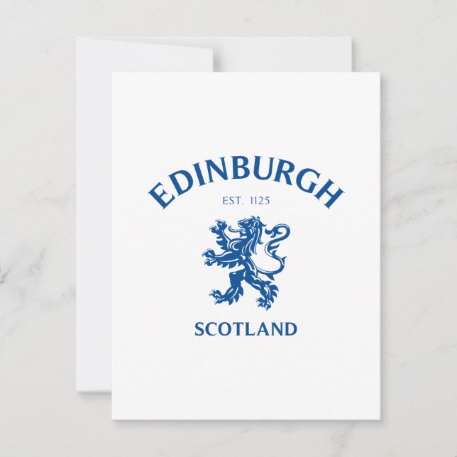 EDINBURGH Scotland Holiday Card (Front)