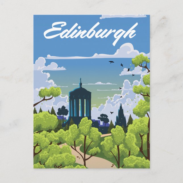 Edinburgh Scotland Invitation Postcard (Front)