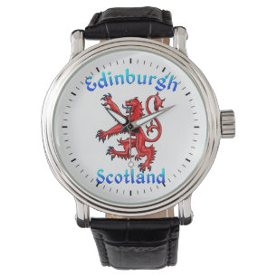 Edinburgh Scotland Lion Rampant Scottish Flag Watch