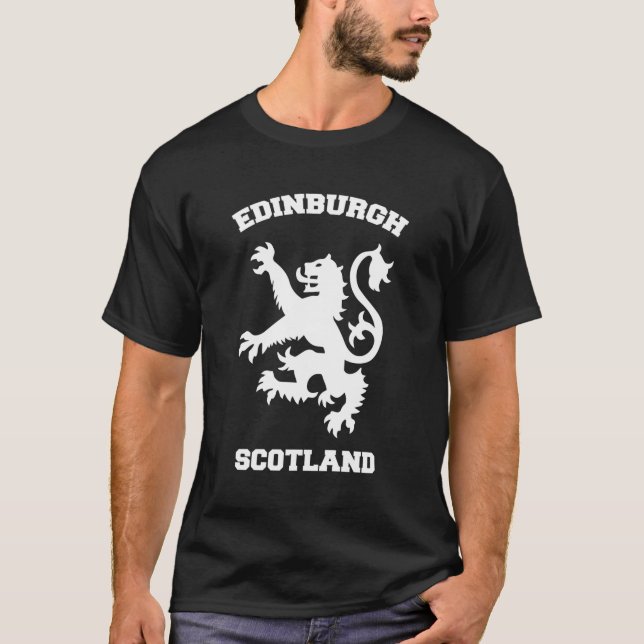 Edinburgh Scotland Lion Symbol Scottish T-Shirt (Front)