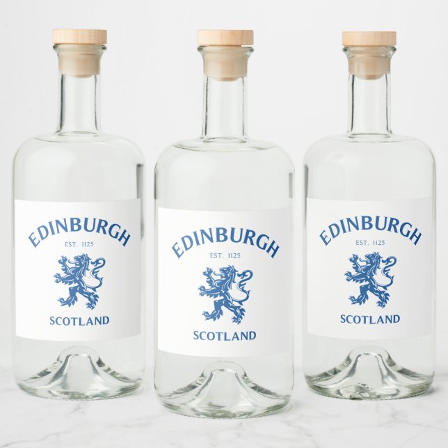 EDINBURGH Scotland Liquor Bottle Label (Bottles)