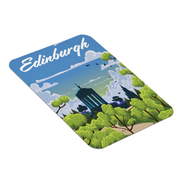 Edinburgh Scotland Magnet (Right Side)