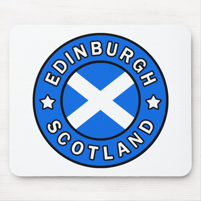 Edinburgh Scotland Mouse Mat (Front)