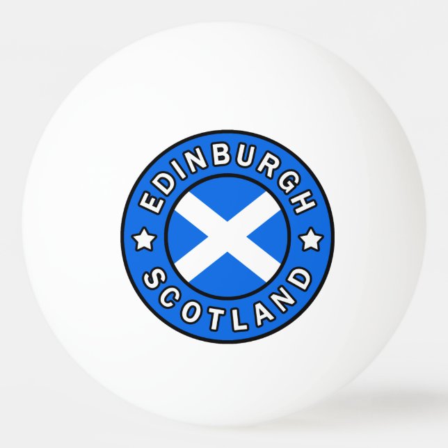Edinburgh Scotland Ping Pong Ball (Front)