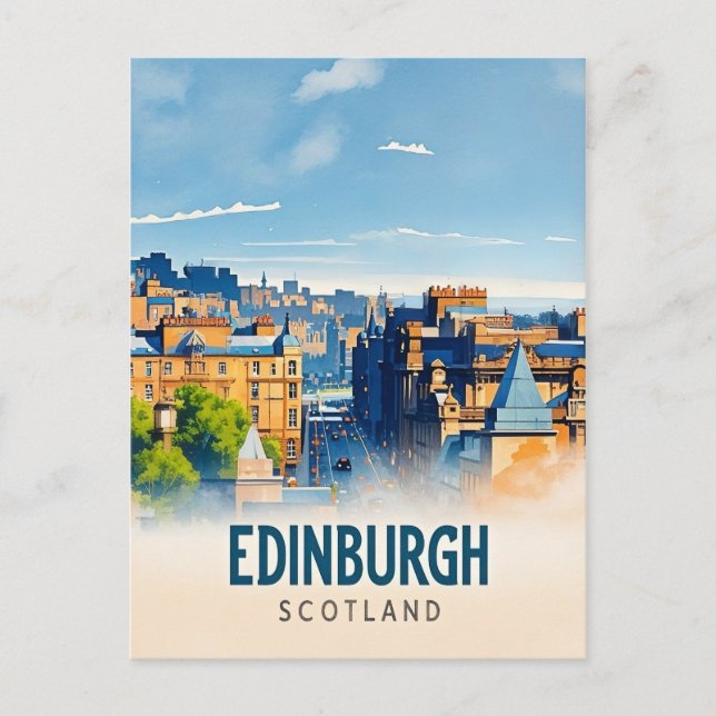 Edinburgh Scotland Postcard (Front)
