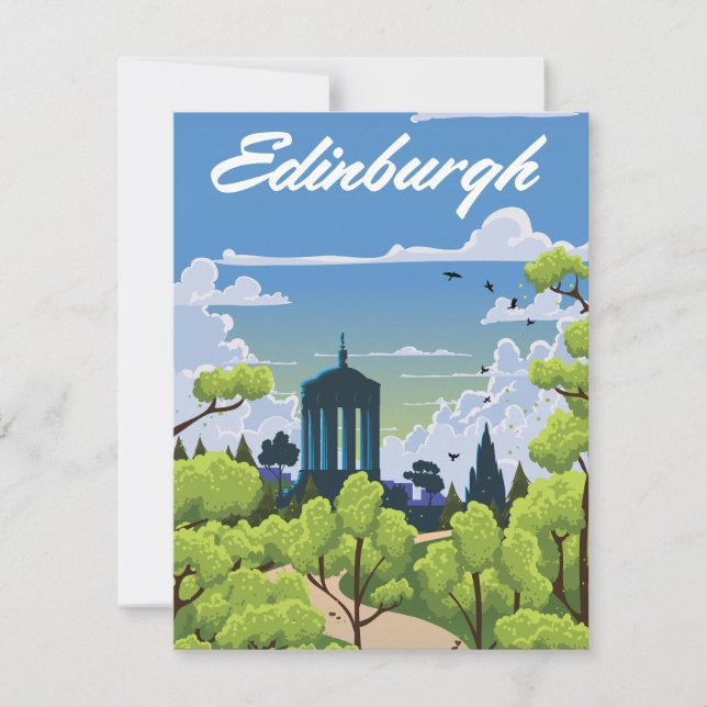 Edinburgh Scotland RSVP Card (Front)