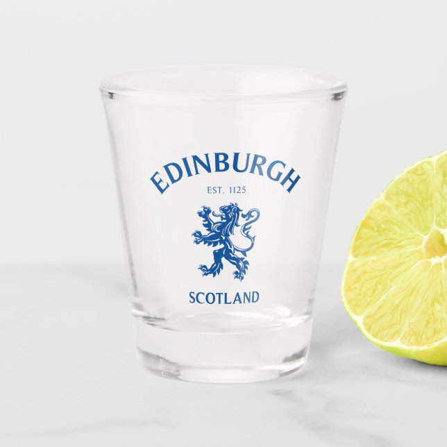 EDINBURGH Scotland Shot Glass (Front)