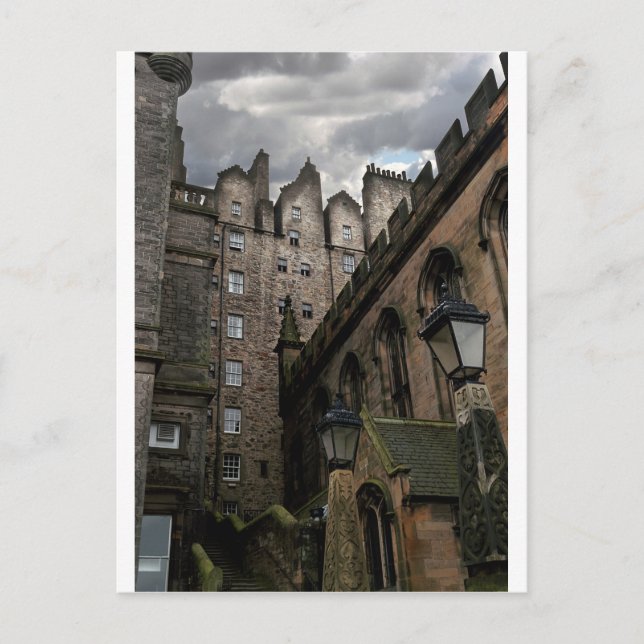 Edinburgh, Scotland Side Street Postcard (Front)