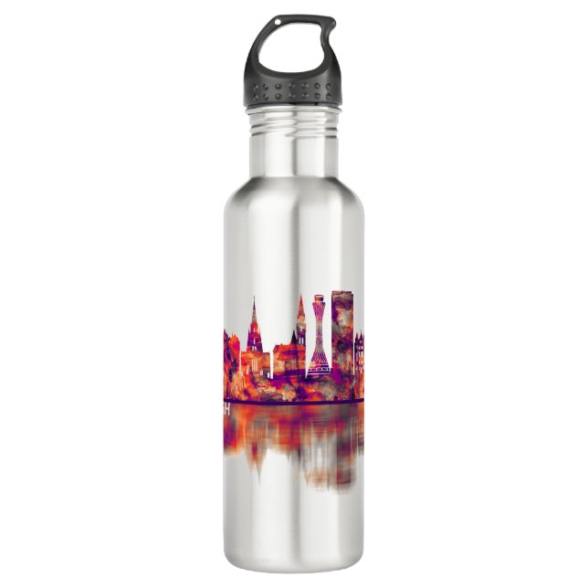 Edinburgh Scotland Skyline 710 Ml Water Bottle (Front)