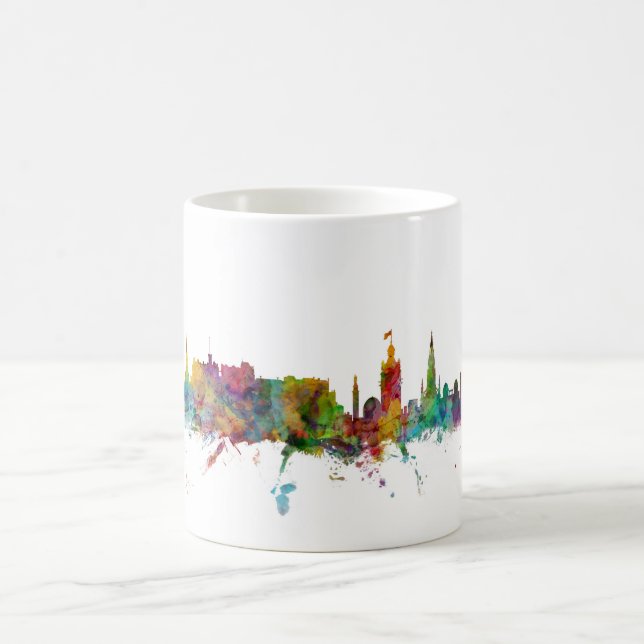 Edinburgh Scotland Skyline Coffee Mug (Center)