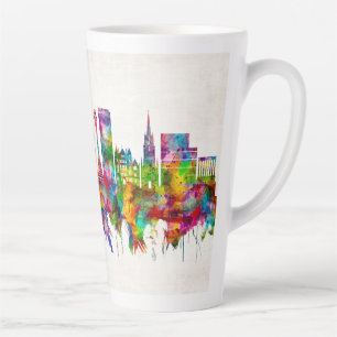 Edinburgh Scotland Skyline Latte Mug