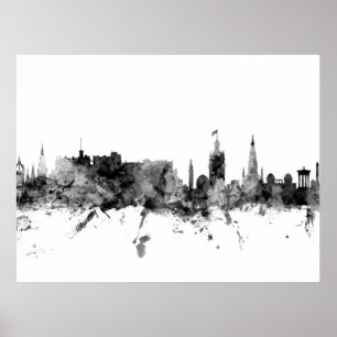 Edinburgh Scotland Skyline Poster