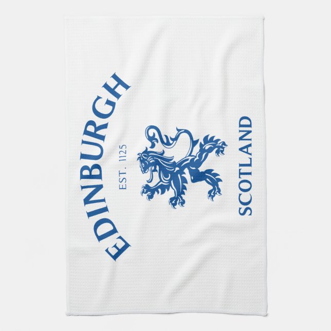 EDINBURGH Scotland Tea Towel (Vertical)
