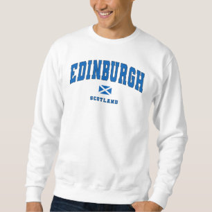 Edinburgh Scotland Uk Vintage College Style Sweatshirt